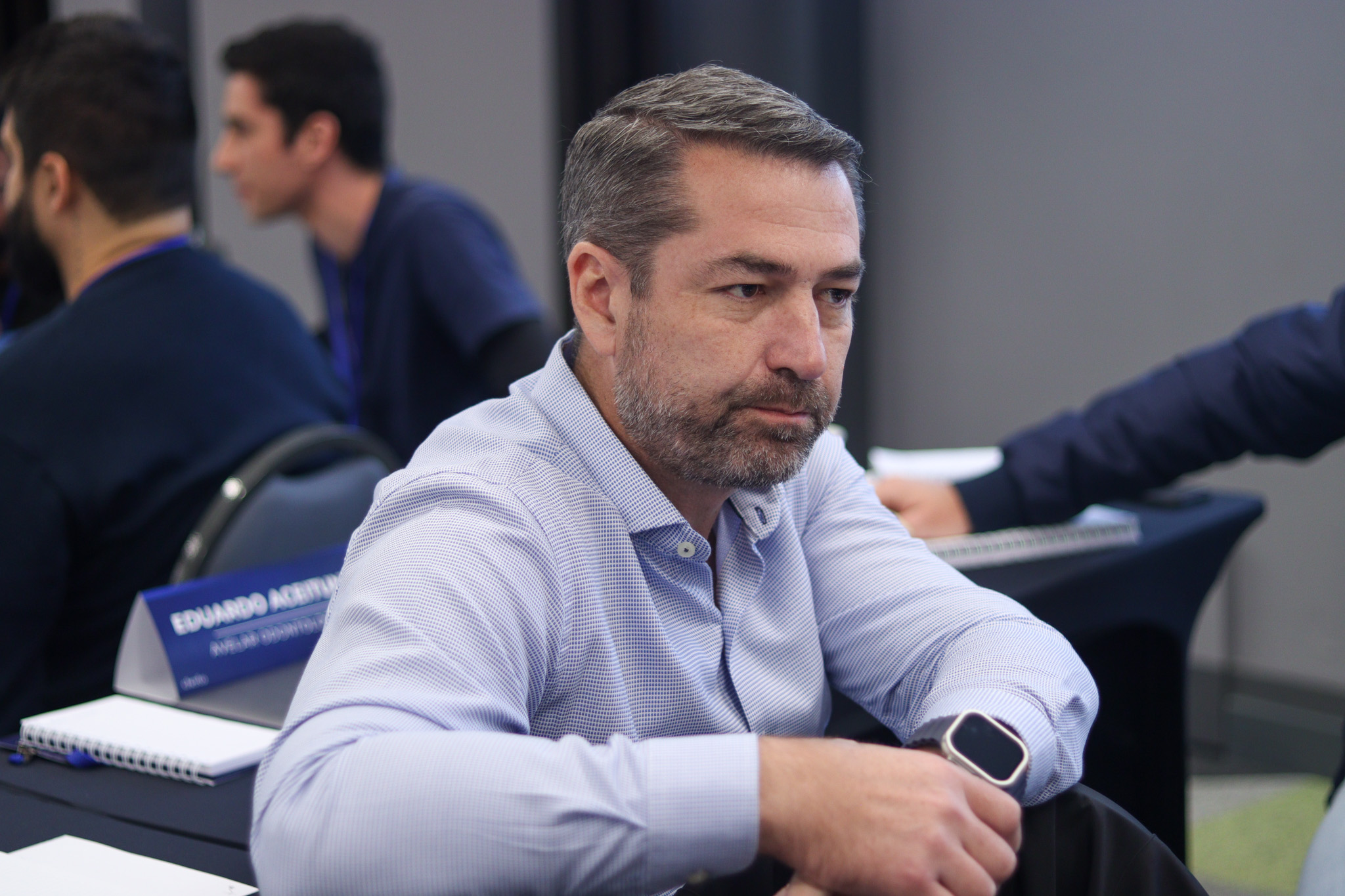 aluno da franchising university 85 participando da dinâmica