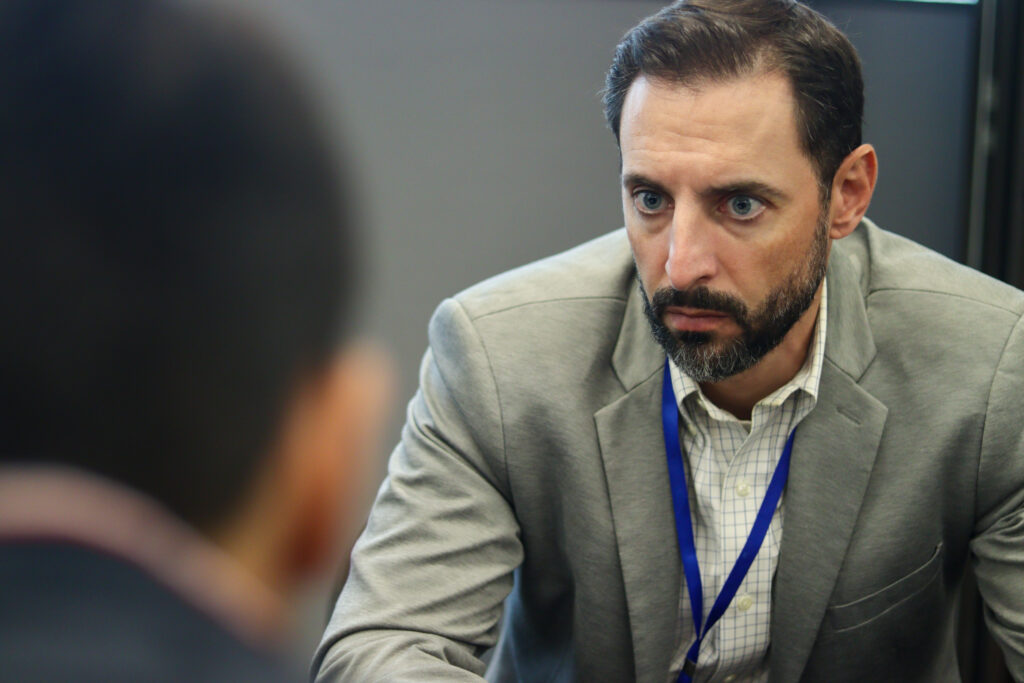 aluno na fu86 participando de dinâmica